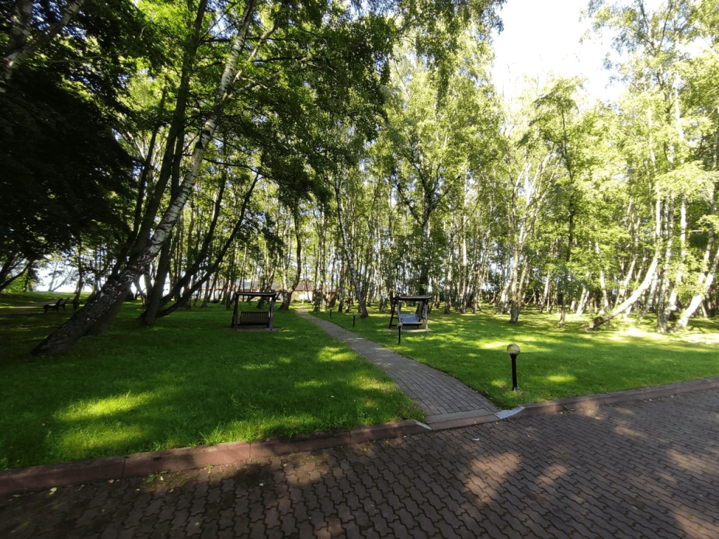 Отель Русь Светлогорск. Парк при отеле